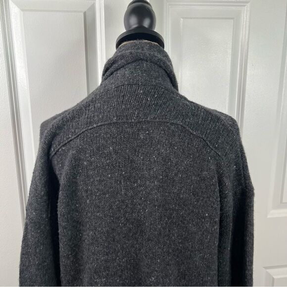 Sz S VINCE Mid-length Gray Burgundy Wool Cashmere Cardigan Sweater $425 MSRP - Picture 6 of 14
